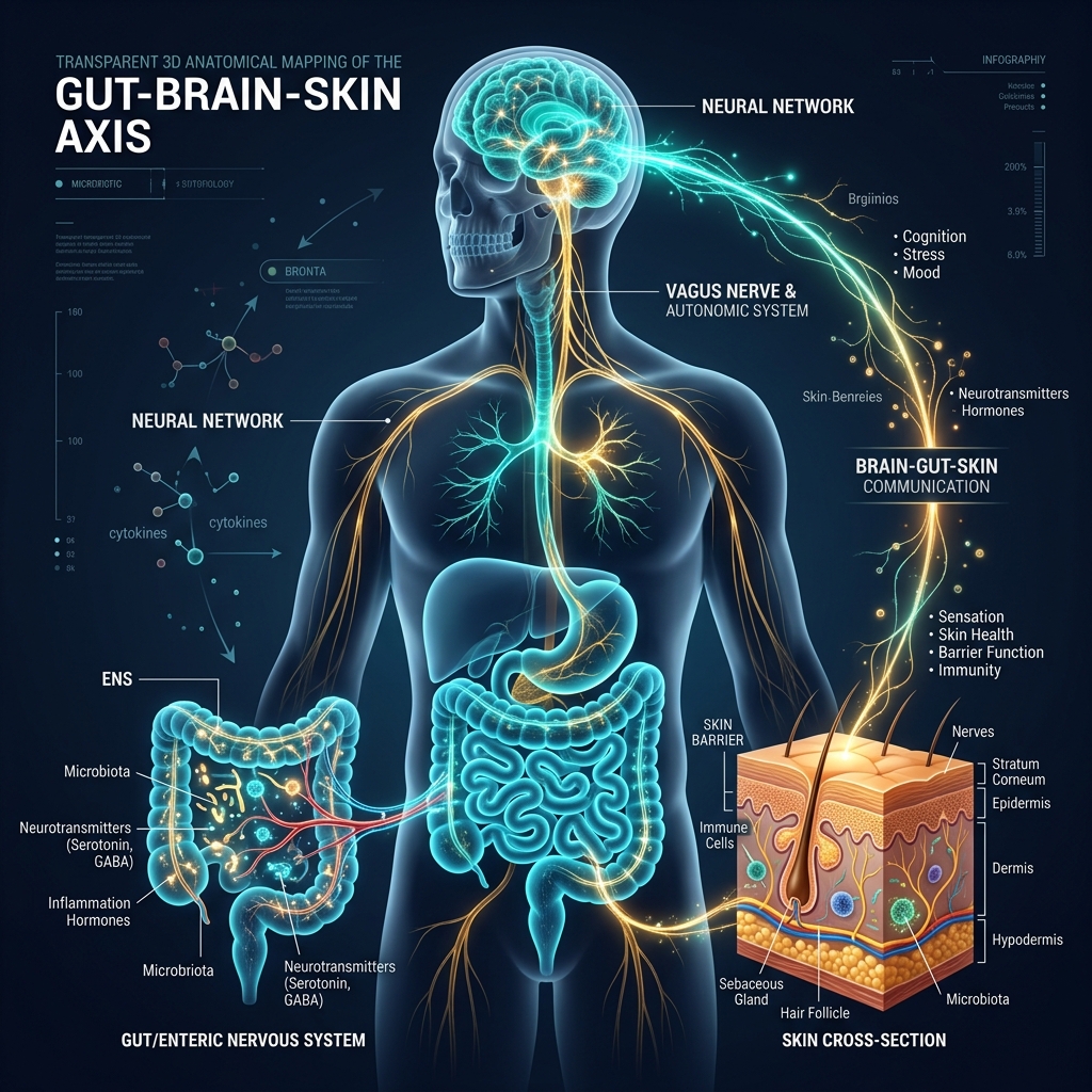 The Gut-Brain-Skin Axis: Healing Intestinal Permeability, Dysbiosis, and Systemic Inflammatory Cycles